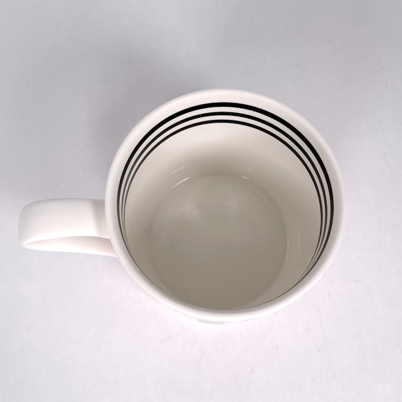 Kate Spade H Mug Pink White and Stripes - Picture 4 of 4